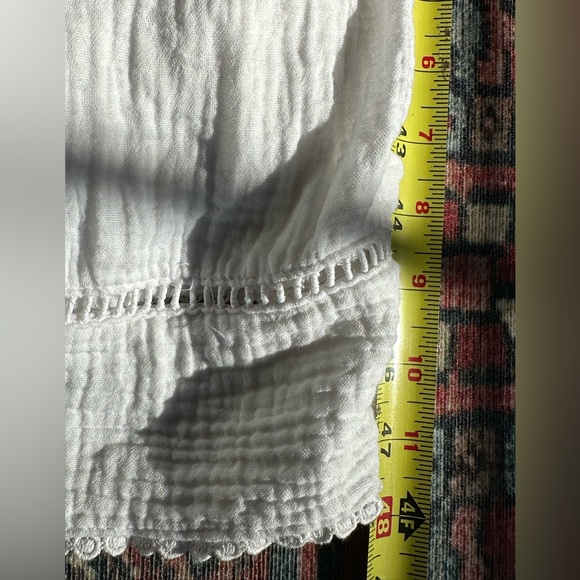 Chico’s white cotton gauze shift dress lined size 3 L - Picture 7 of 10